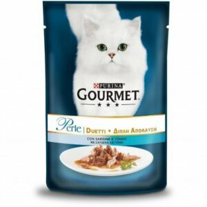 GOURMET Perle Gatto Duetti di Mare con Sardine e Tonno  - 85 gr