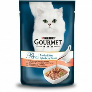 GOURMET Perle Trionfo di Salsa Gatto con Salmone - 85 gr