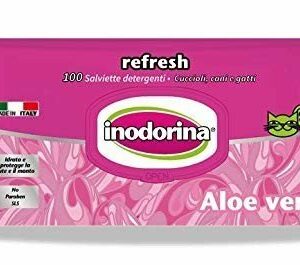 Inodorina Refresh - 100 Salviette Detergenti - Profumazione Aloe Vera