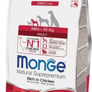 Monge Mini Adult Ricco di Pollo - 7,5 Kg
