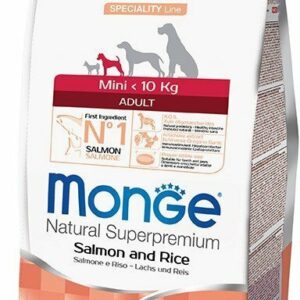 Monge Mini Adult Salmone e Riso - 7,5 Kg