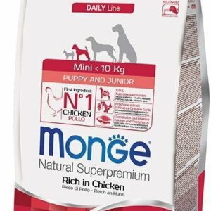 Monge Mini Puppy & Junior Ricco di Pollo - 3 Kg