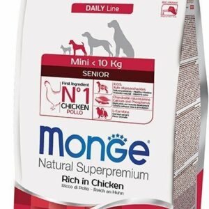 Monge Mini Senior Ricco di Pollo - 3 Kg