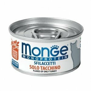 Monge - Monoproteico Sfilaccetti Solo Tacchino - 80 gr
