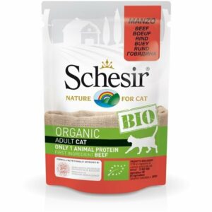 Schesir Bustina 85 gr- Bio Organic Adult Cat Manzo