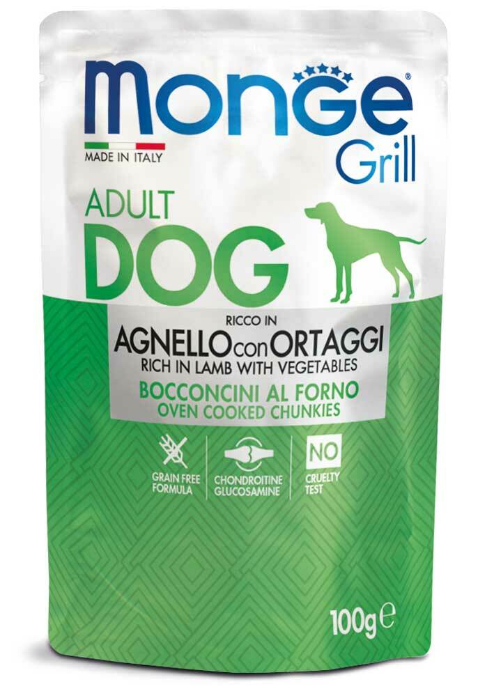 Monge - Linea Grill con Agnello e Verdure - 100 gr