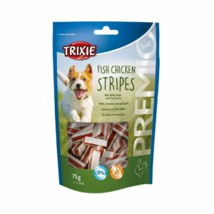 Trixie Fish Chicken Stripes Premio con Pollo e Merluzzo - 75 gr