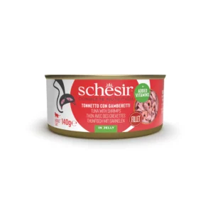 Schesir Complete Nutrition 140 gr- Tonnetto Con Gamberetti in Gelatina