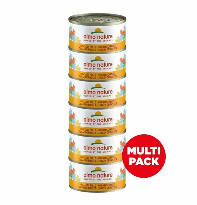 Almo Nature - HFC Natural Coscia di Pollo -Confezione Multipack 6 x 70 gr