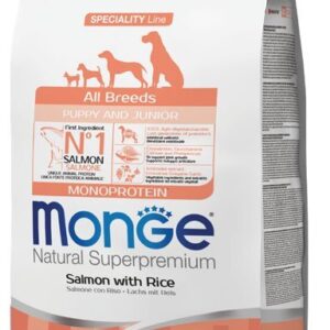 Monge All Breeds Puppy & Junior Salmone e Riso - 2,5 Kg