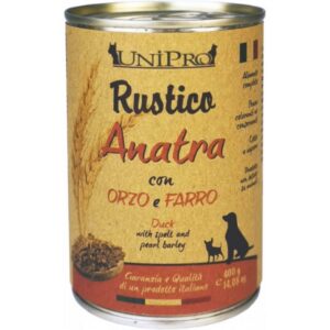 Unipro - Rustico Anatra con Orzo e Farro - 400 gr