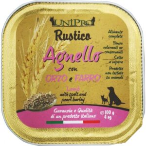 Unipro - Rustico Agnello con Orzo e Farro - 100 gr