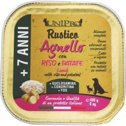 Unipro - Rustico + 7 ANNI Agnello con Riso e Patate - 100 gr