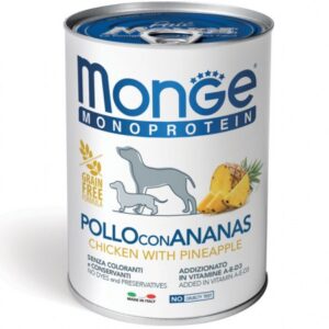Monge  Monoproteico Pollo e Ananas - 400 gr