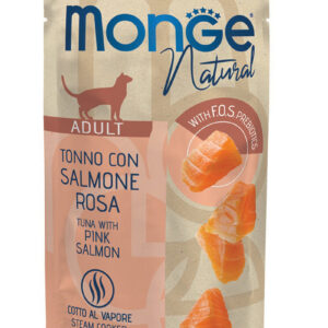 Monge Natural Superpremium - Tonno con Salmone Rosa 80 gr