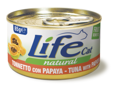 Life Cat Natural Tonnetto con Papaya - 85 gr