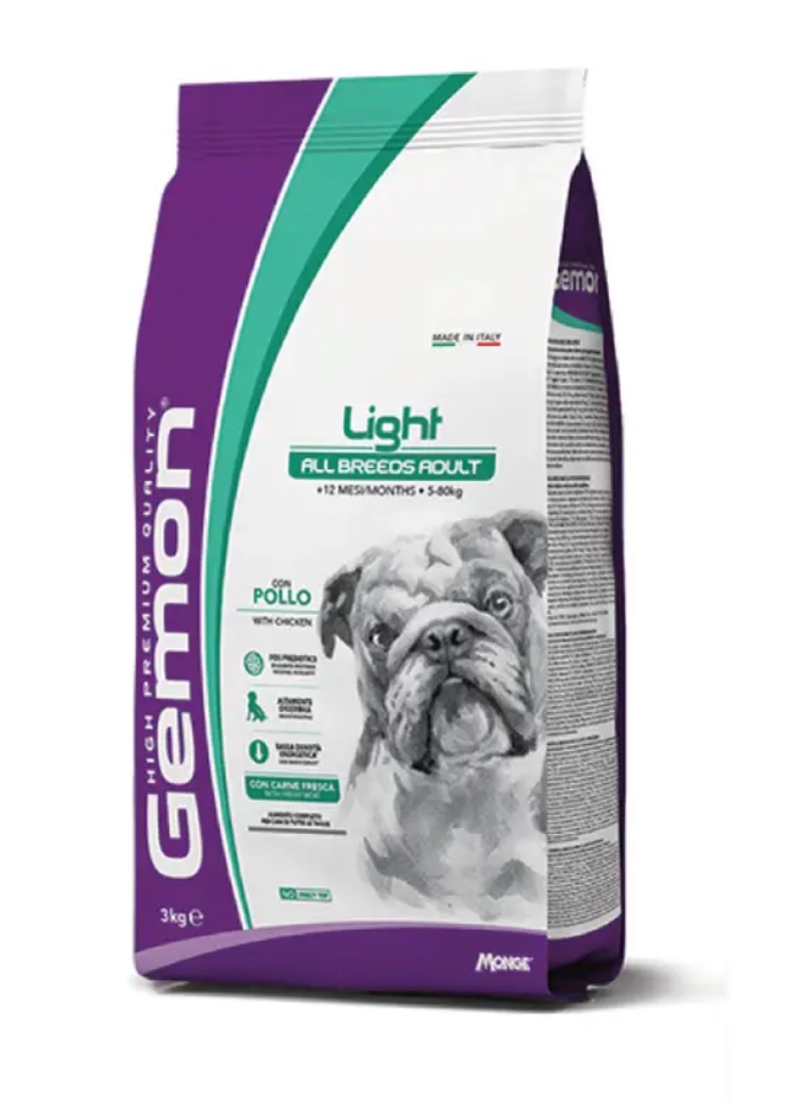 Gemon All Breed Adult Light con Pollo - 3 Kg