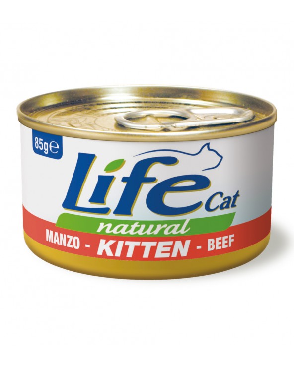 Life Cat Natural Kitten Manzo - 85 gr