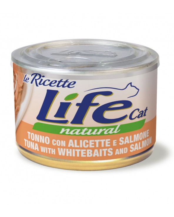 Life Cat Le Ricette Tonno con Alicette e Salmone 150 gr