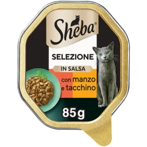 Sheba - Selezione in Salsa con Manzo e Tacchino -  85 gr