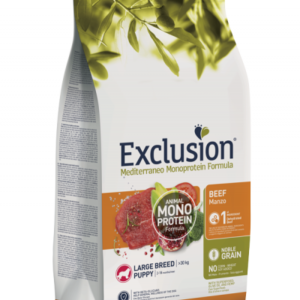 Exclusion - Mediterraneo Monoprotein Puppy Large Breed con Manzo - 12 kg