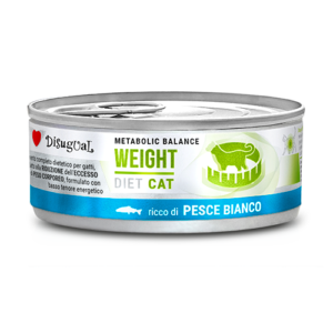 Disugual Metabolic Balance Diet Cat WEIGHT Pesce Bianco - 85 gr