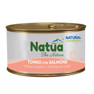 Natua Cat Natural in Broth - Tonno con Salmone - 85 gr