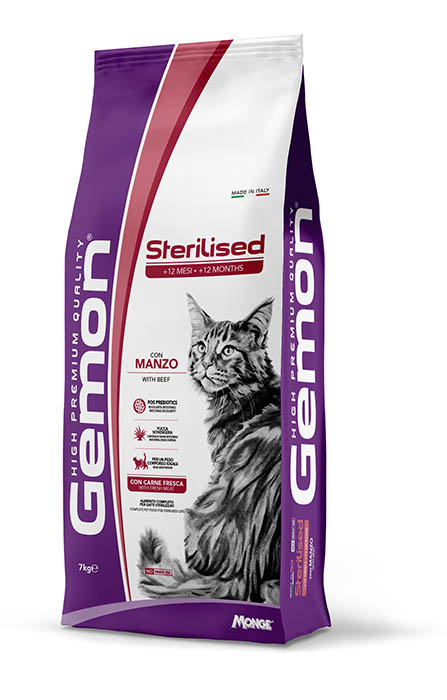 Gemon - Cat Adult Sterilized con Manzo- 7 kg