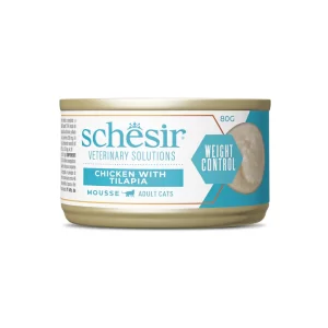 Schesir Veterinary Solutions WEIGHT CONTROL MOUSSE al Pollo con Tilapia - 80 gr