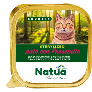 Natua Cat Country Sterylised Paté con Prosciutto - 100 gr