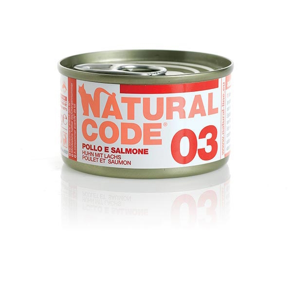 Natural Code - 03 Pollo e Salmone - 85 gr