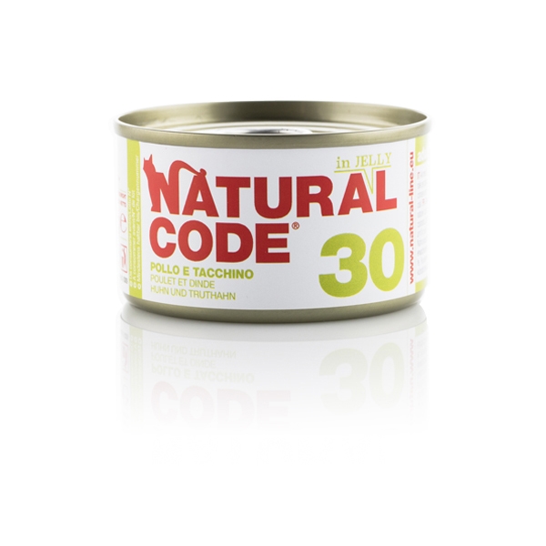Natural Code - 30 Pollo e Tacchino in Jelly - 85 gr