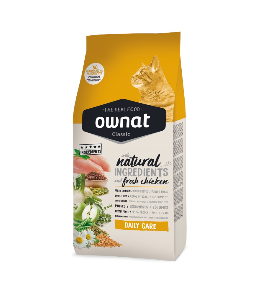 OWNAT CLASSIC Cat Daily Care con Pollo Fresco - 1,5 kg
