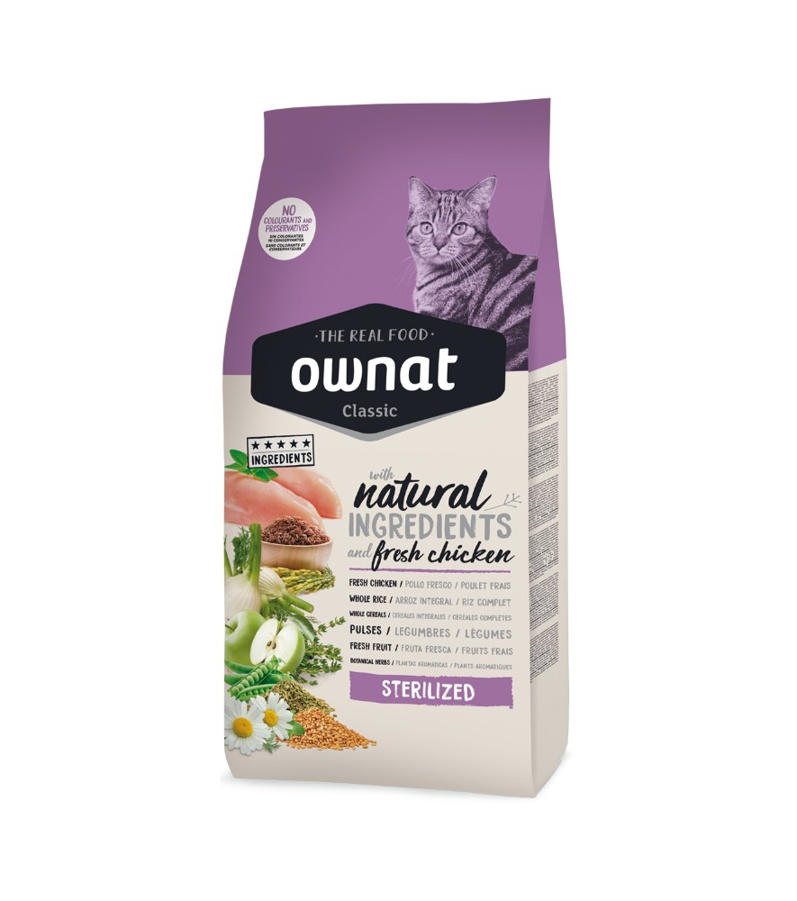 OWNAT CLASSIC Cat Sterilised con Pollo Fresco - 400 gr