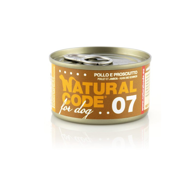 Natural Code for Dog - 07 Pollo e Prosciutto - 90 gr