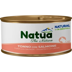 Natua Cat Natural in Broth - Tonno con Salmone - 150 gr