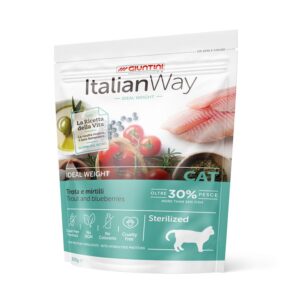 Italian Way CAT Ideal Weight Sterilized Adult Trota e Mirtilli - 300 gr