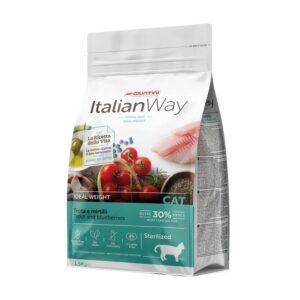 Italian Way CAT Ideal Weight Sterilized Adult Trota e Mirtilli - 1,5 kg
