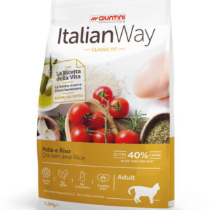 Italian Way CAT Classic Fit Adult Pollo e Riso - 1,5 kg