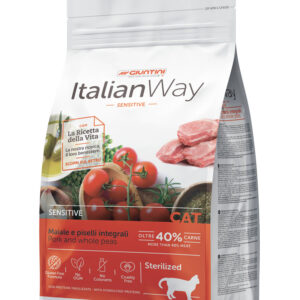 Italian Way CAT Sensitive Sterilised Adult Maiale e Piselli Integrali - 1,5 kg