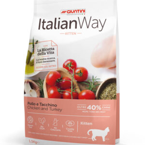 Italian Way CAT Kitten Pollo e Tacchino - 1,5 kg