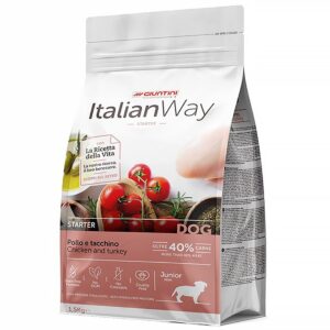 Italian Way DOG Starter MINI Puppy & Junior Pollo e Tacchino - 1,5 kg