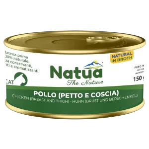Natua Cat Natural in Broth - Pollo ( Petto e Coscia ) - 150 gr
