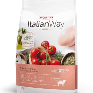 Italian Way DOG Natural  MEDIUM/MAXI Puppy & Junior Pollo e Tacchino - 3 kg