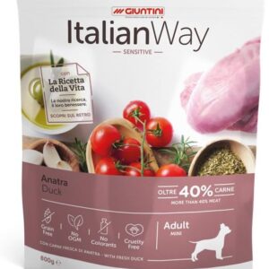 Italian Way DOG Sensitive MINI Adult Anatra - 800 gr
