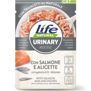 Life Cat Naturale Urinary Mousse con Salmone e Alicette - 70 gr