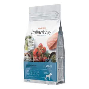 Italian Way DOG Hypoallergenic MEDIUM/MAXI Adult Salmone e Aringhe - 12 kg