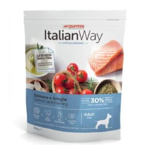 Italian Way DOG Hypoallergenic MINI Adult Salmone e Aringhe - 800 gr