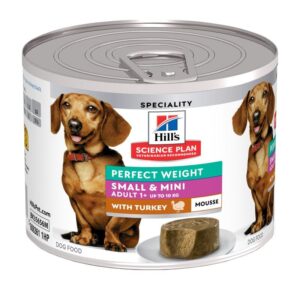Hill's Canine MOUSSE Small e Mini Adult Perfect Weight con Tacchino - 200 gr