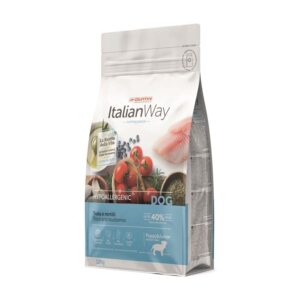 Italian Way DOG Hypoallergenic MEDIUM/MAXI Puppy & Junior Trota e Mirtilli - 12 kg